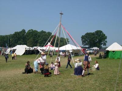 Weaving the May Pole